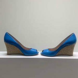 LK Bennett Estella Wedge shoe in Azure